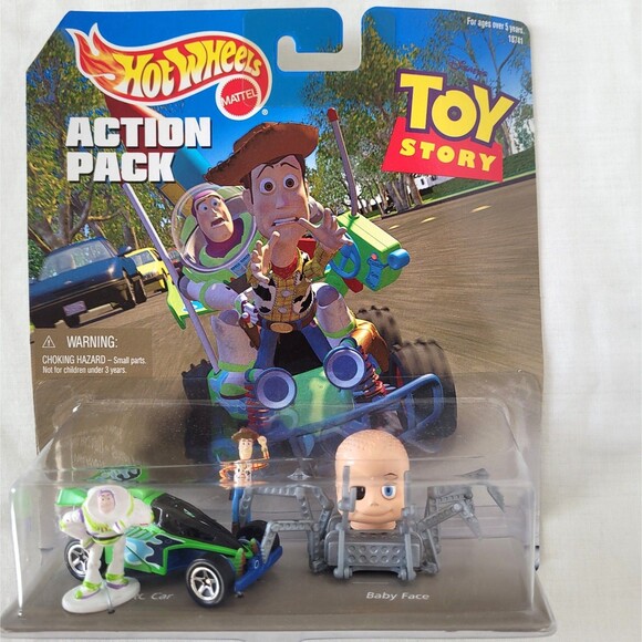 Hot Wheels Toy Story Action Pack RC Car & Baby Face - 1998 Vintage Collectible - Picture 1 of 5